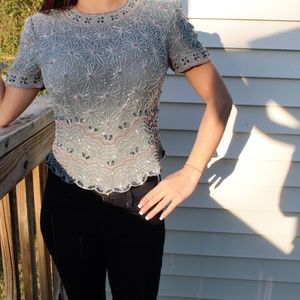 Adrianna Papell embellished blouse